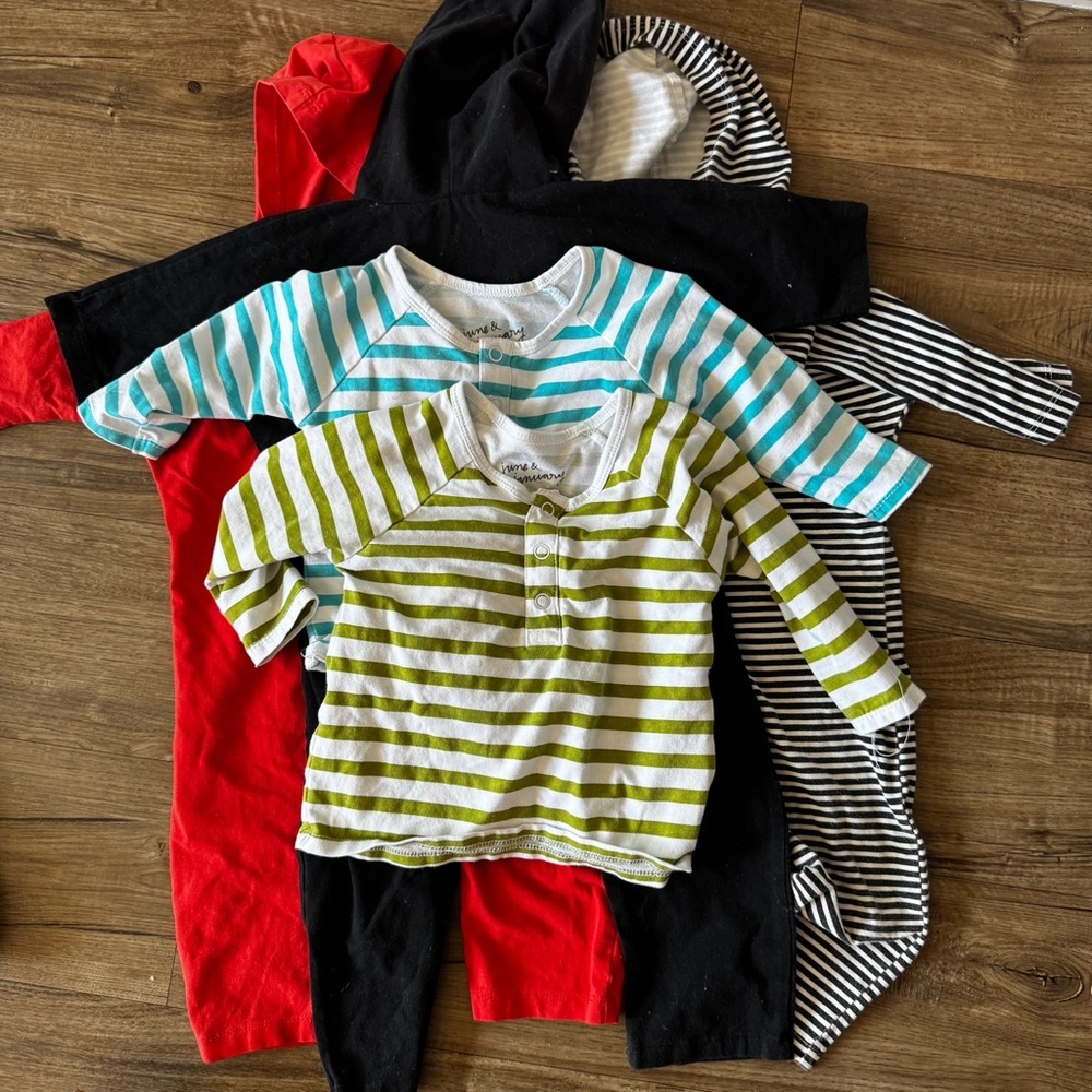 June and January lot jumper and top 6-12 months
